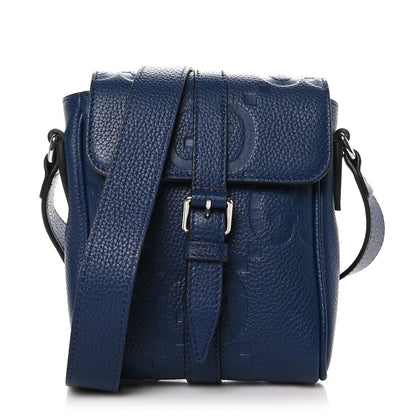Gucci Piuma Calfskin Jumbo GG Embossed Small Messenger Bag Royale 1 of 8