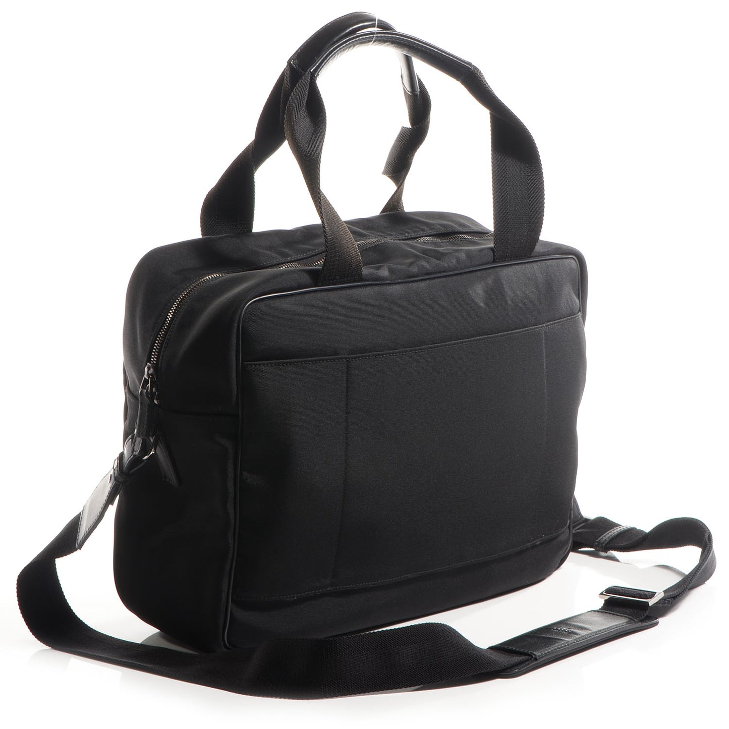 Guccissima Nylon Briefcase Black