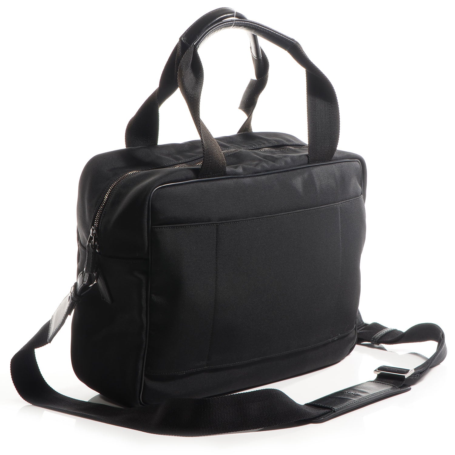 Gucci Guccissima Nylon Briefcase Black 3 of 7