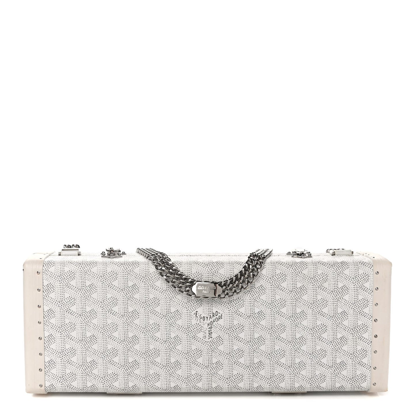 Goyardine Saint Honore Clutch White