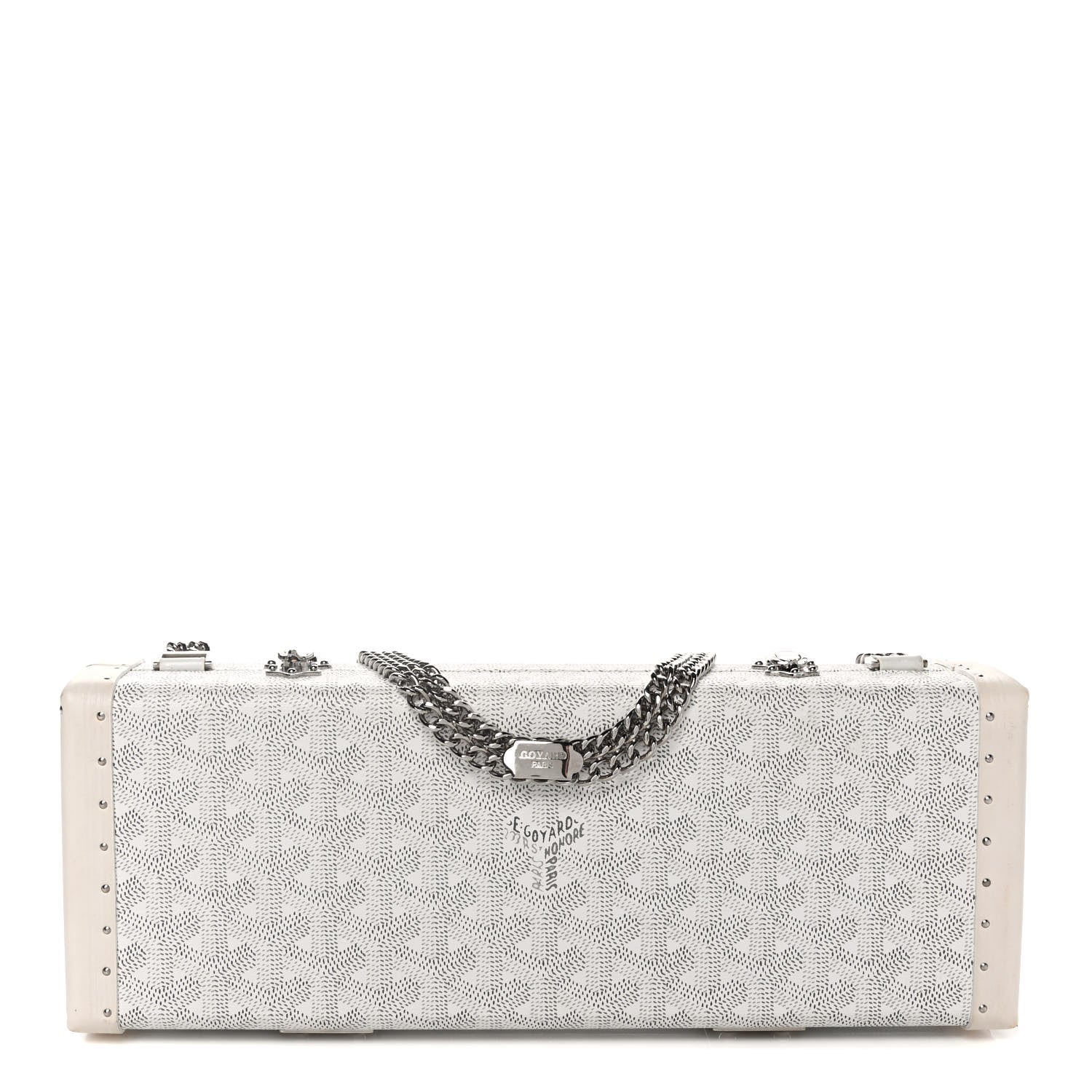 Goyard Goyardine Saint Honore Clutch White 1 of 17