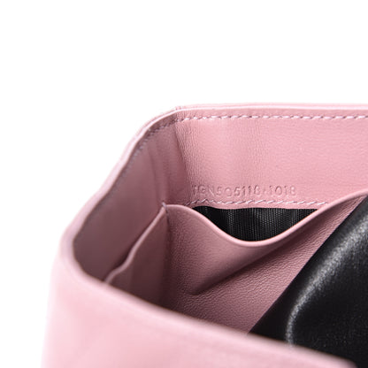 Saint Laurent Grain De Poudre Matelasse Chevron Monogram Tiny Wallet Tender Pink 6 of 10