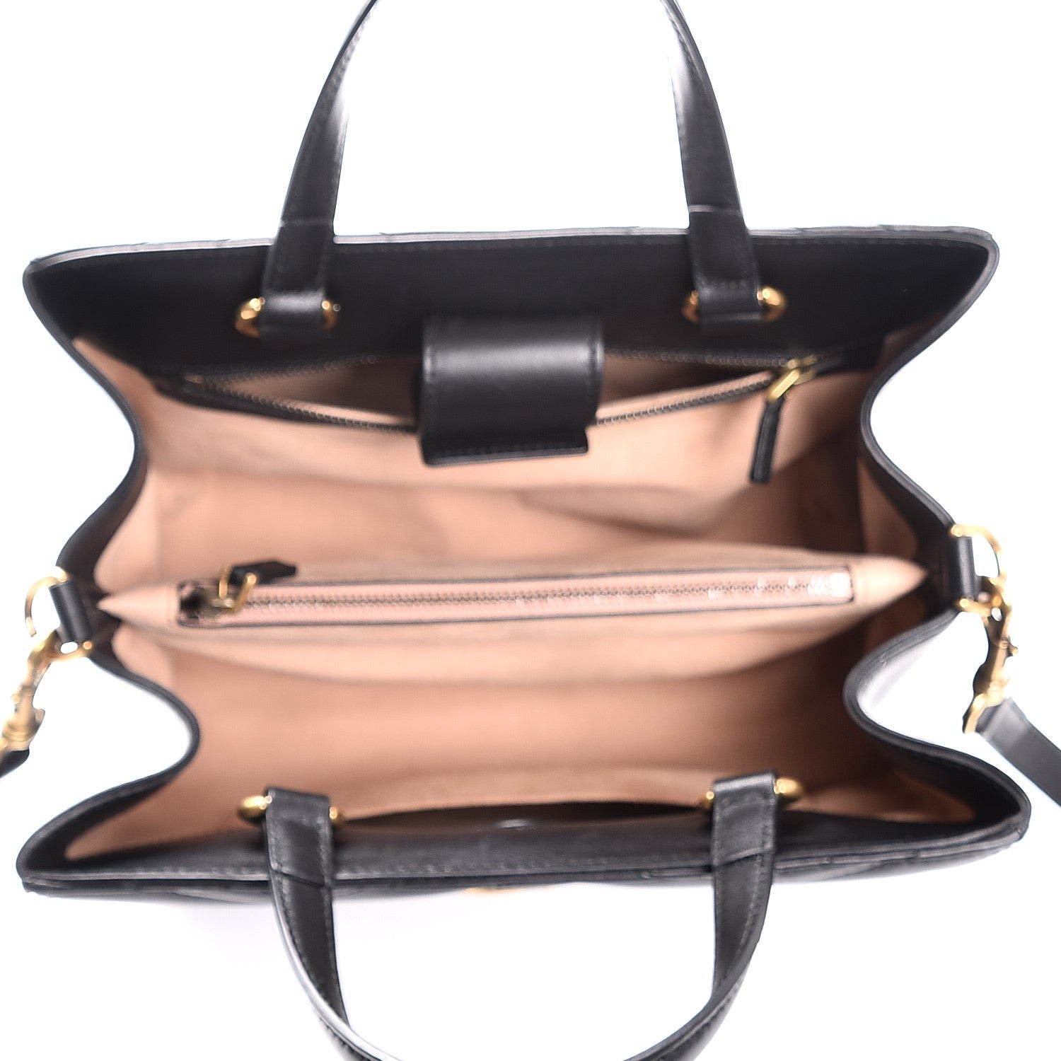 Gucci Calfskin Matelasse Small GG Marmont Tote Black 6 of 8