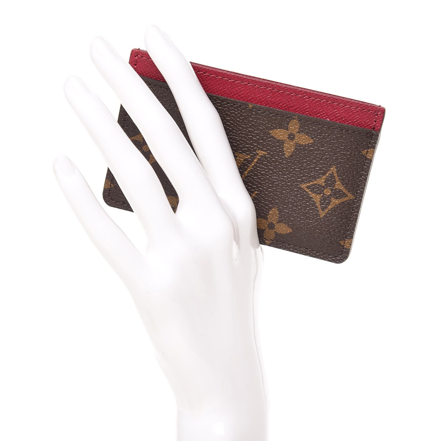 Monogram Card Holder Fuchsia
