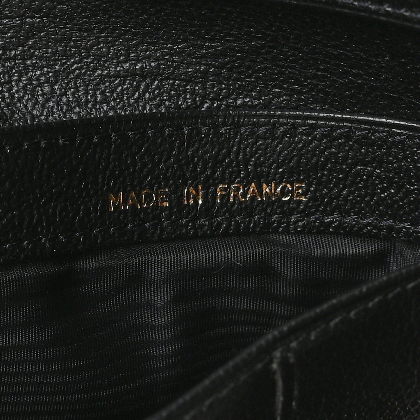 Goatskin Yen Wallet Black