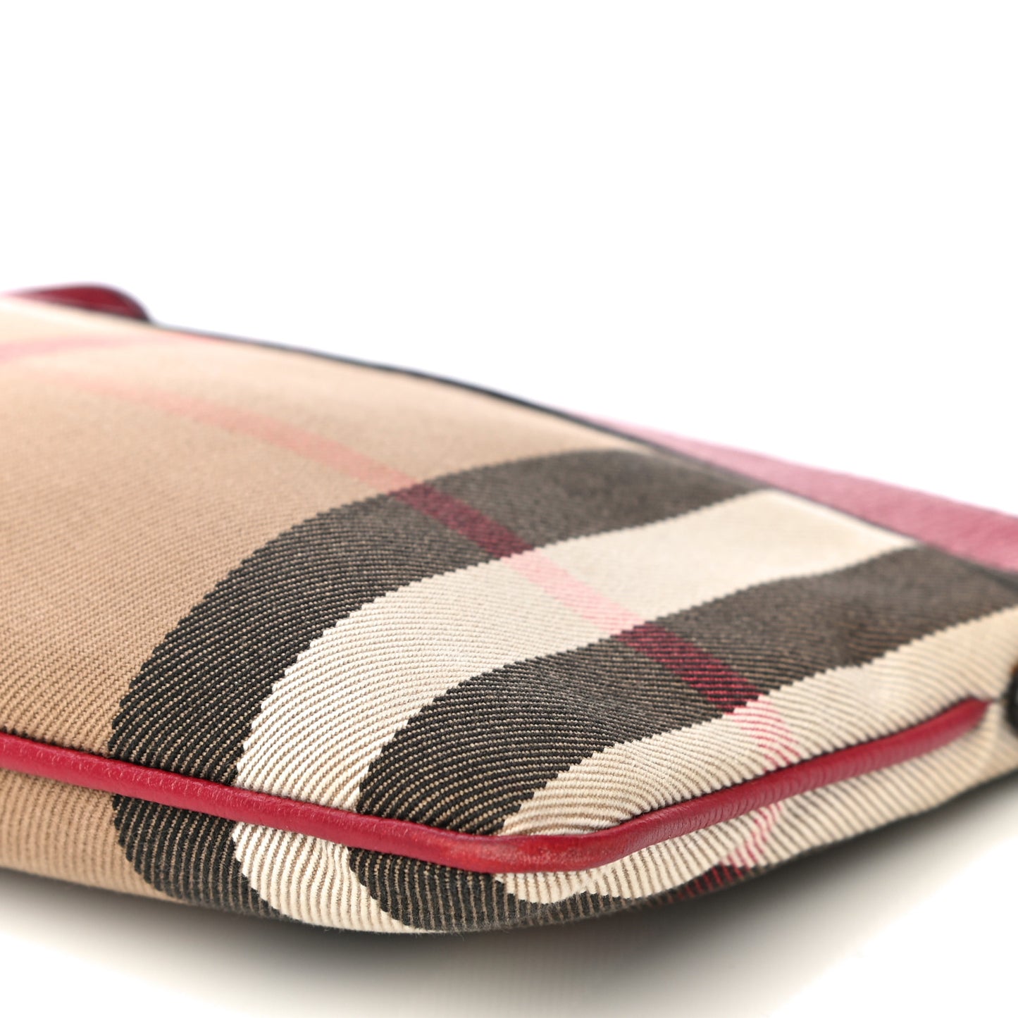 House Check Derby Peyton Crossbody Clutch Bag Russet Red