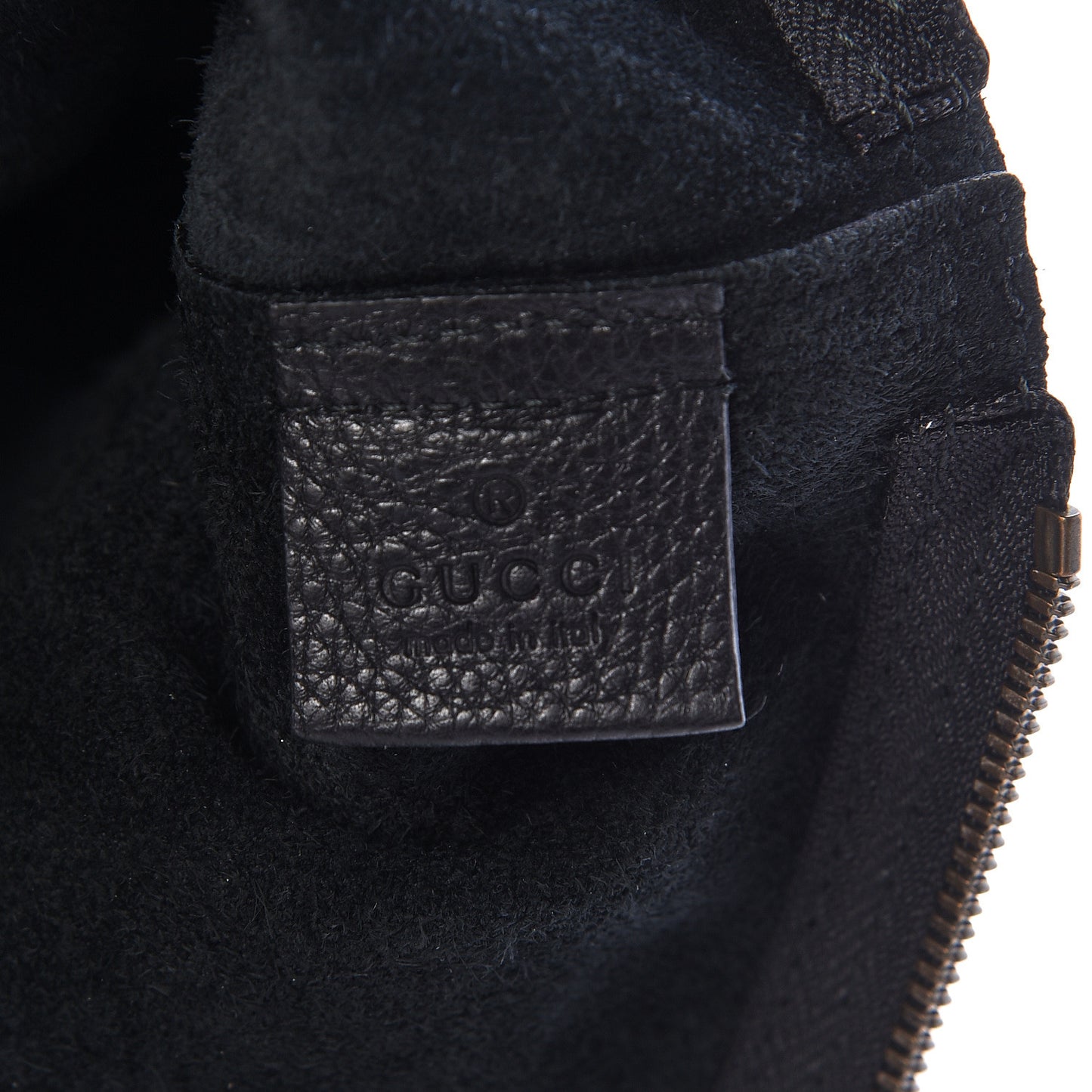 Pebbled Calfskin Large Logo Portfolio Clutch Black