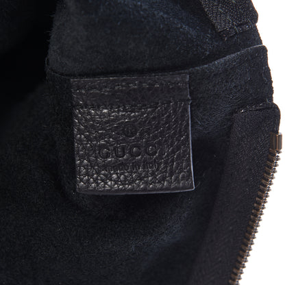 Gucci Pebbled Calfskin Large Logo Portfolio Clutch Black 6 of 7