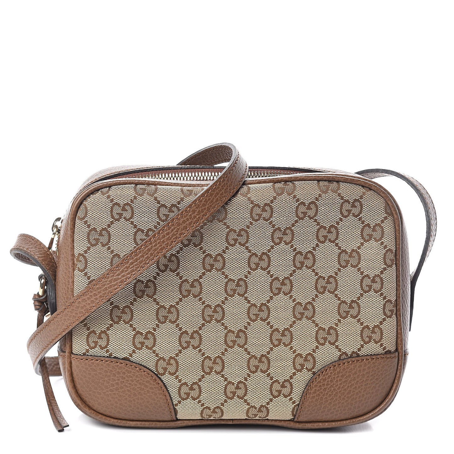 Monogram Mini Bree Messenger Bag Beige Tabacco