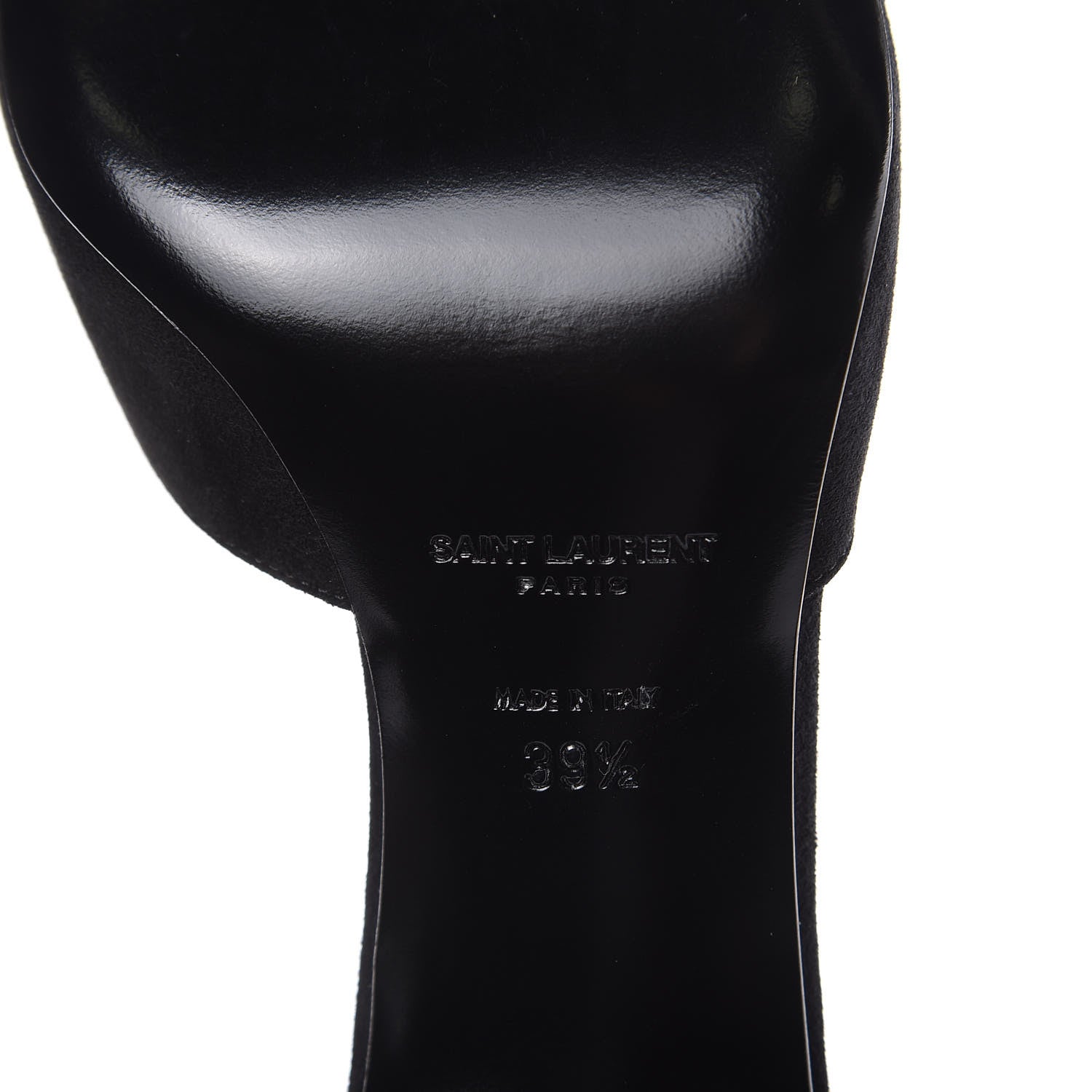 Saint Laurent Kid Scamosciato Skinny D'Orsay 105 Pumps 39.5 Black 7 of 9