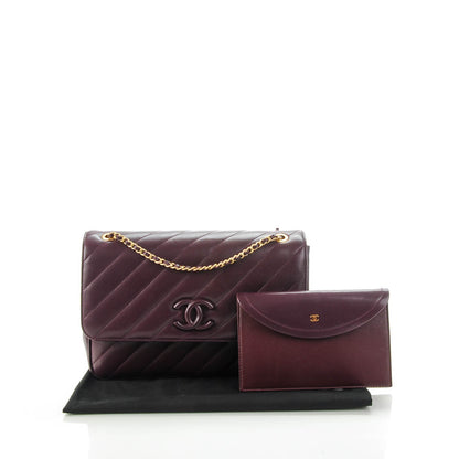 Chanel Lambskin Quilted Coco Vintage Jumbo Flap Purple 5 of 12