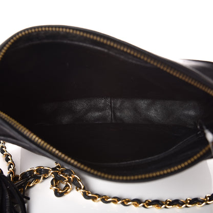 Chanel Lambskin Quilted CC Tassel Camera Case Black 7 of 11