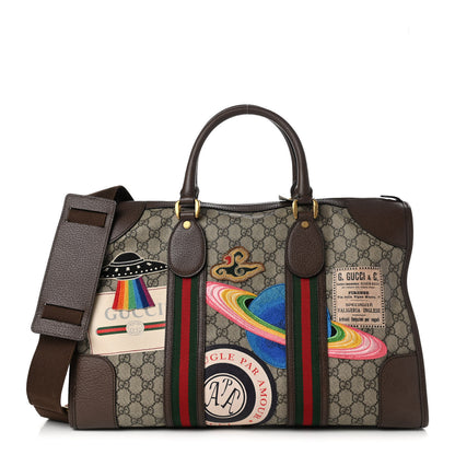 Gucci Soft GG Supreme Monogram Courrier Medium Duffle Bag Beige New Acero Multicolor 1 of 10
