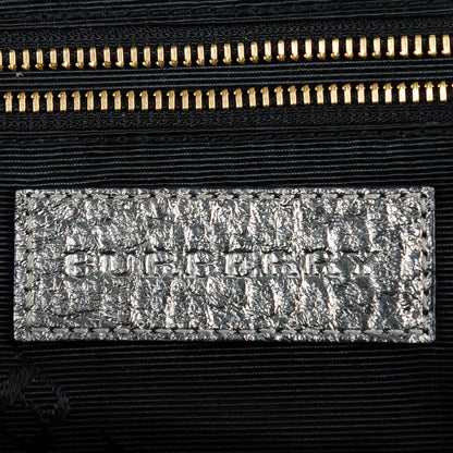 Burberry Heritage Grain Small Orchard Bowling Bag Silver 6 of 10