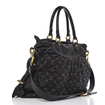 Louis Vuitton Denim Neo Cabby GM Black 3 of 12