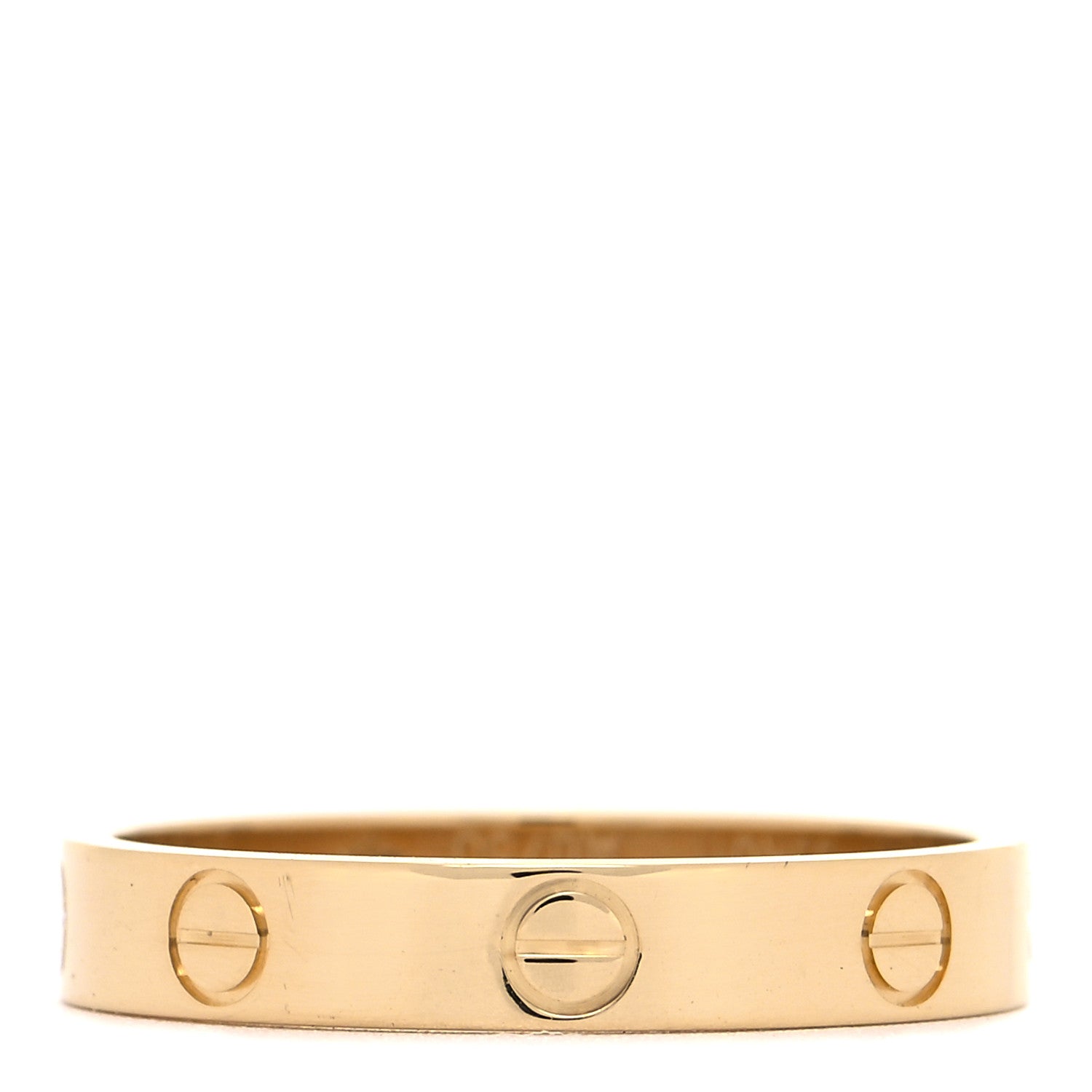 Cartier 18K Yellow Gold 3.5mm LOVE Wedding Band Ring 58 8.25 1 of 4