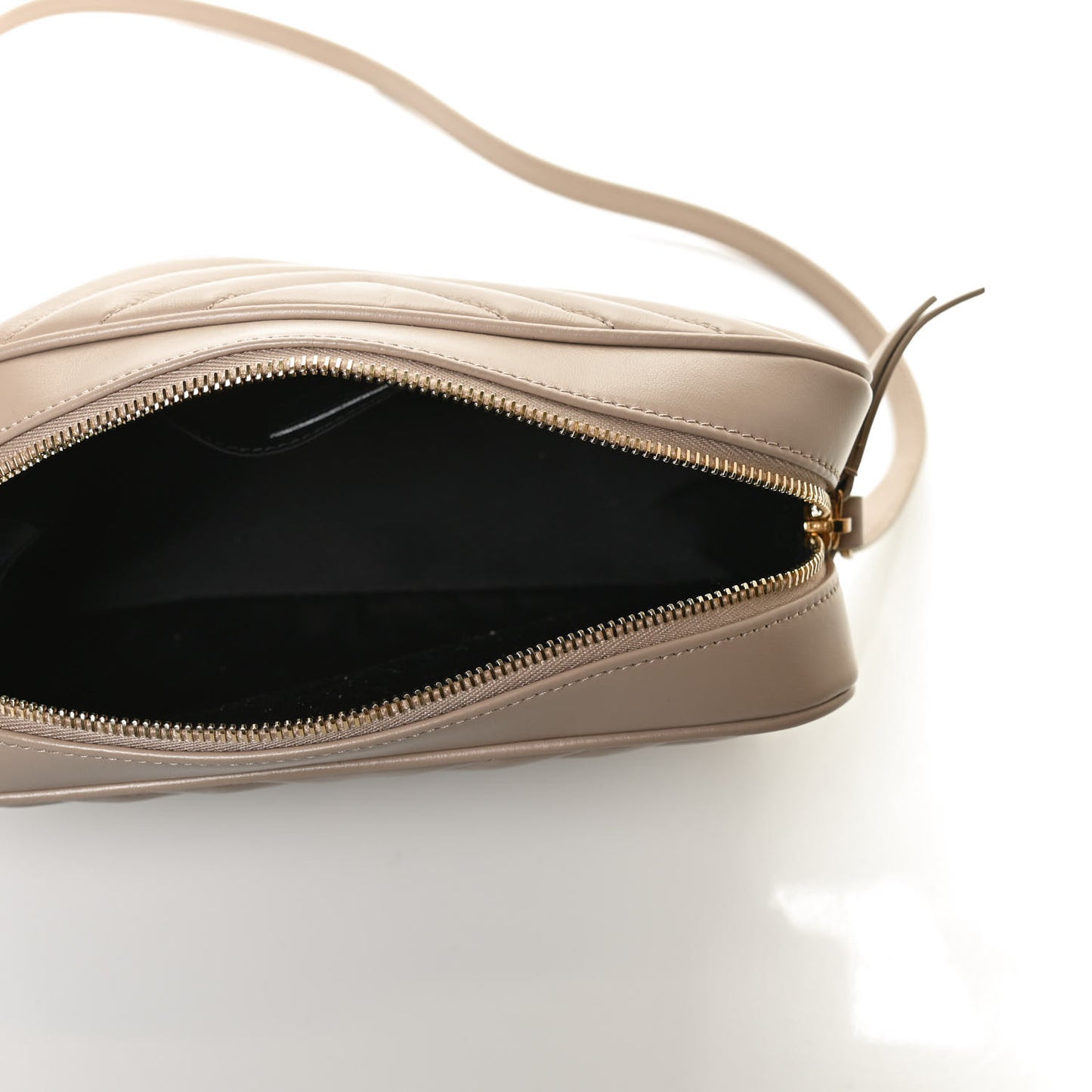 Calfskin Matelasse Monogram Lou Camera Bag Dark Beige