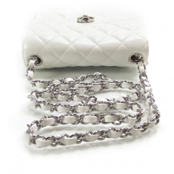Chanel Caviar Quilted Mini Flap White 5 of 12