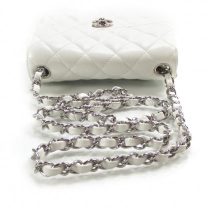 Chanel Caviar Quilted Mini Flap White 5 of 12
