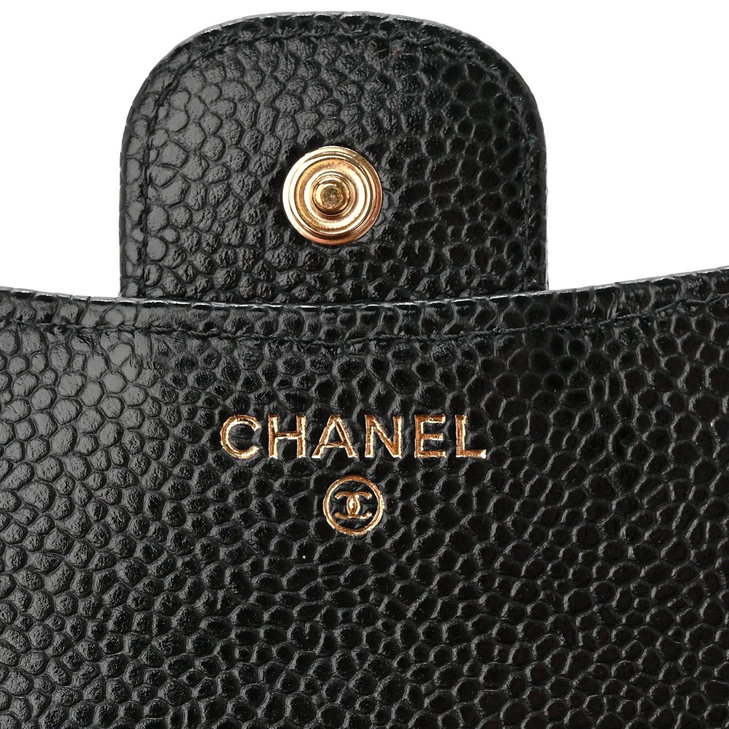 Chanel Caviar Quilted Compact Flap Wallet Black 6 of 12
