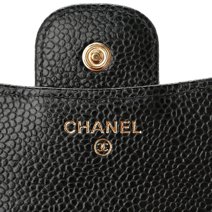 Chanel Caviar Quilted Compact Flap Wallet Black 6 of 12