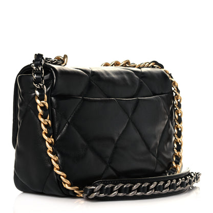 Chanel Lambskin Quilted Medium Chanel 19 Flap Black 3 of 10