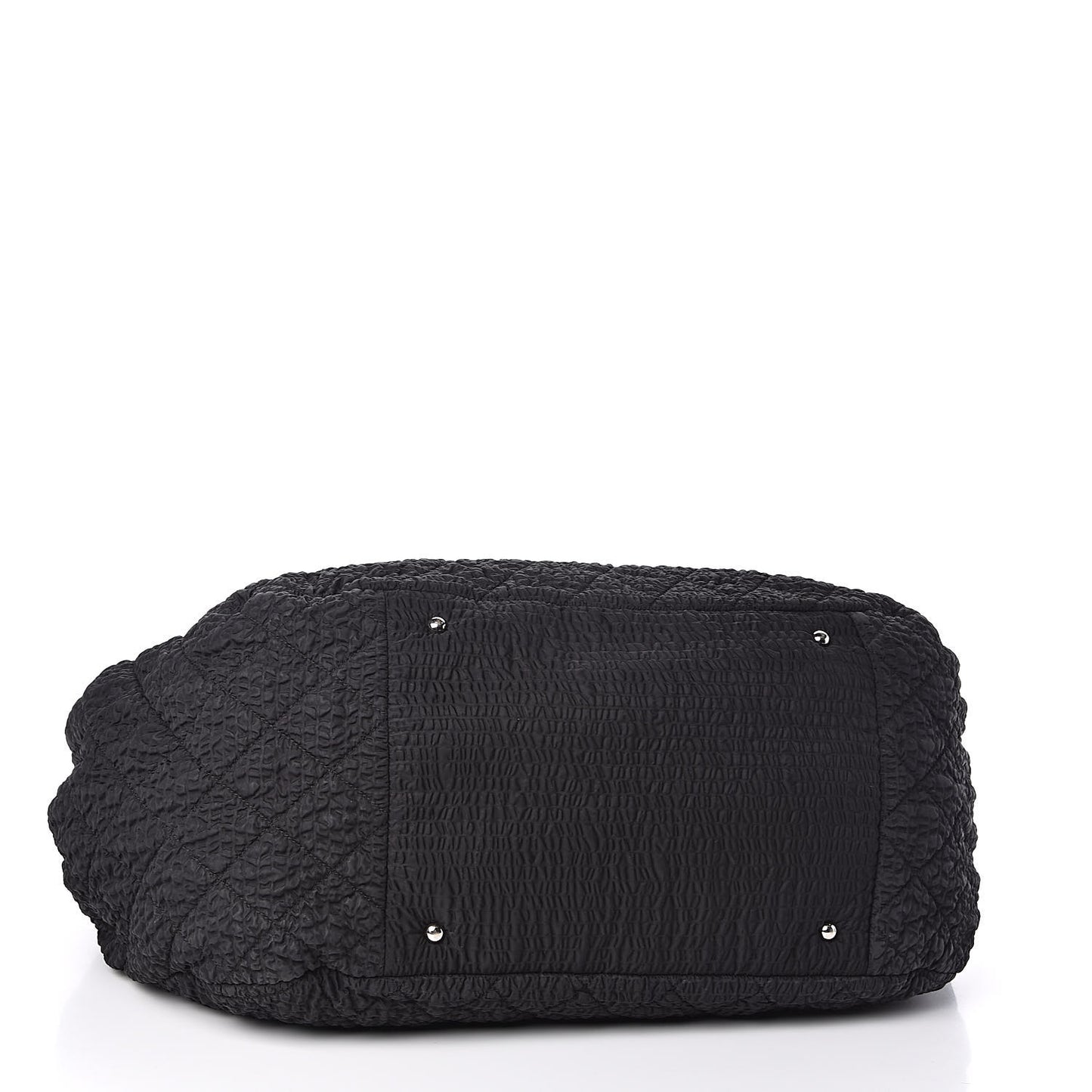Nylon Patent Quilted CC Tote Black