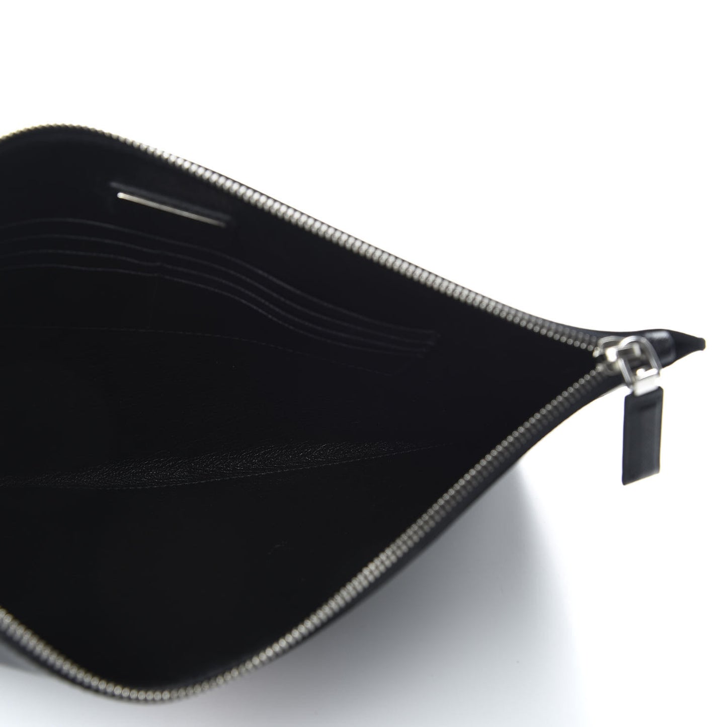 Saffiano Document Case Black Fuoco Talco
