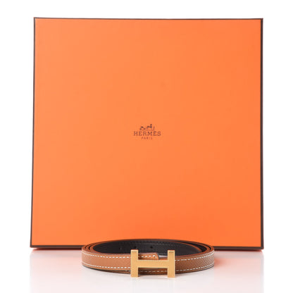 Hermes Swift Epsom 13mm Focus Belt 80 Black Gold 7 of 7