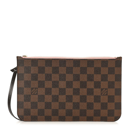 Louis Vuitton Damier Ebene Neverfull MM GM Pochette Rose Ballerine 1 of 8