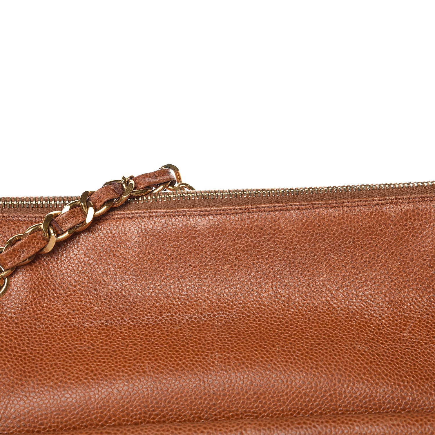 Chanel Caviar Flap Shoulder Bag Brown 14 of 26