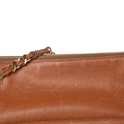 Chanel Caviar Flap Shoulder Bag Brown 14 of 26