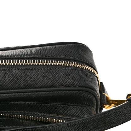 Prada Saffiano Lux Camera Case Crossbody Bag Black 13 of 15