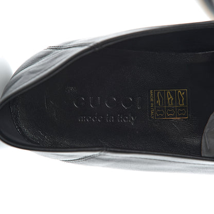 Gucci Lambskin Wolf Embroidered Mens Brixton Horsebit Loafers 9 Black 5 of 9