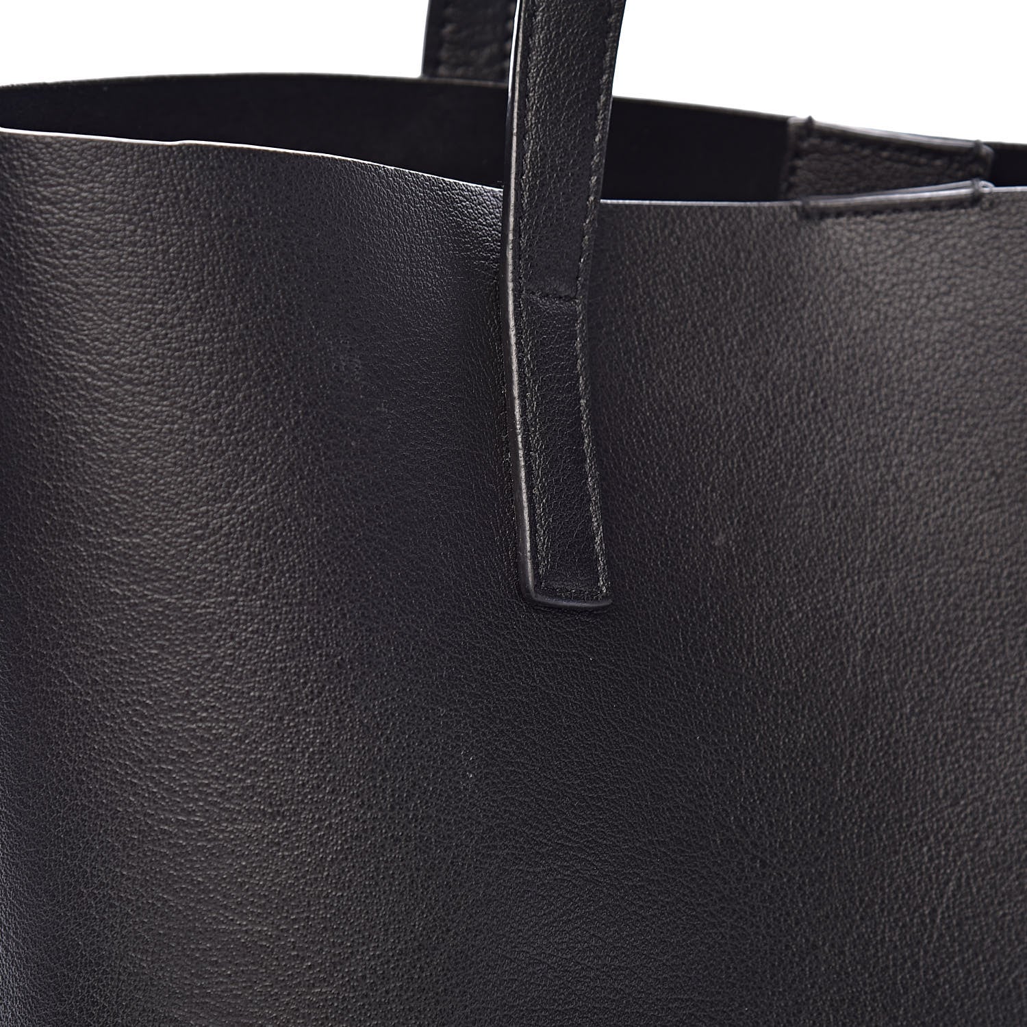 Saint Laurent Calfskin Toy Shopping Tote Black 9 of 13