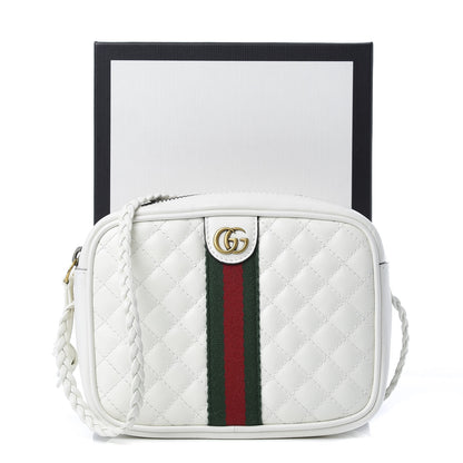 Gucci Calfskin Web Trapuntata Mini Shoulder Bag Off White 13 of 13