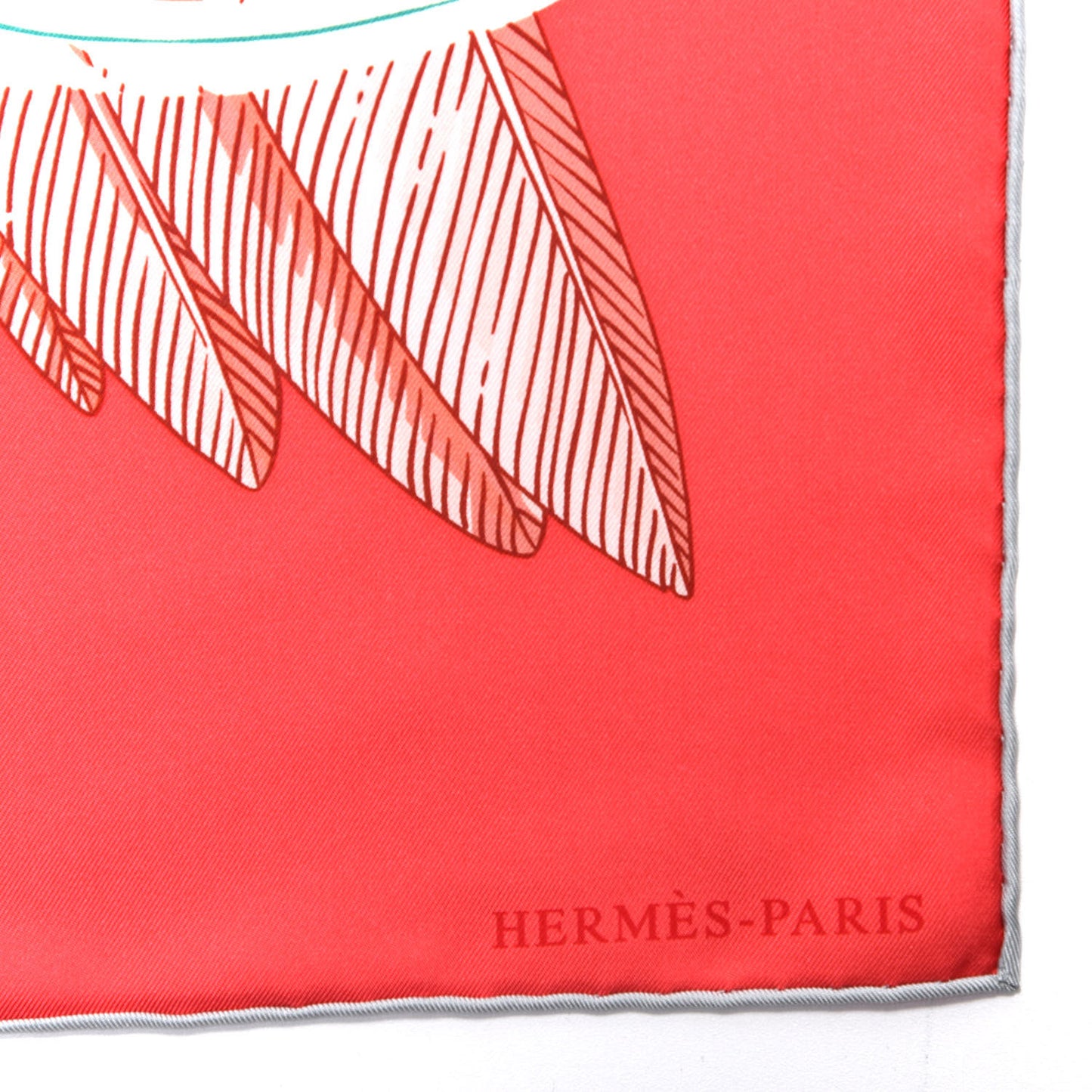 Silk Toucans De Paradis Scarf 90 Rose Vif Creme Vert