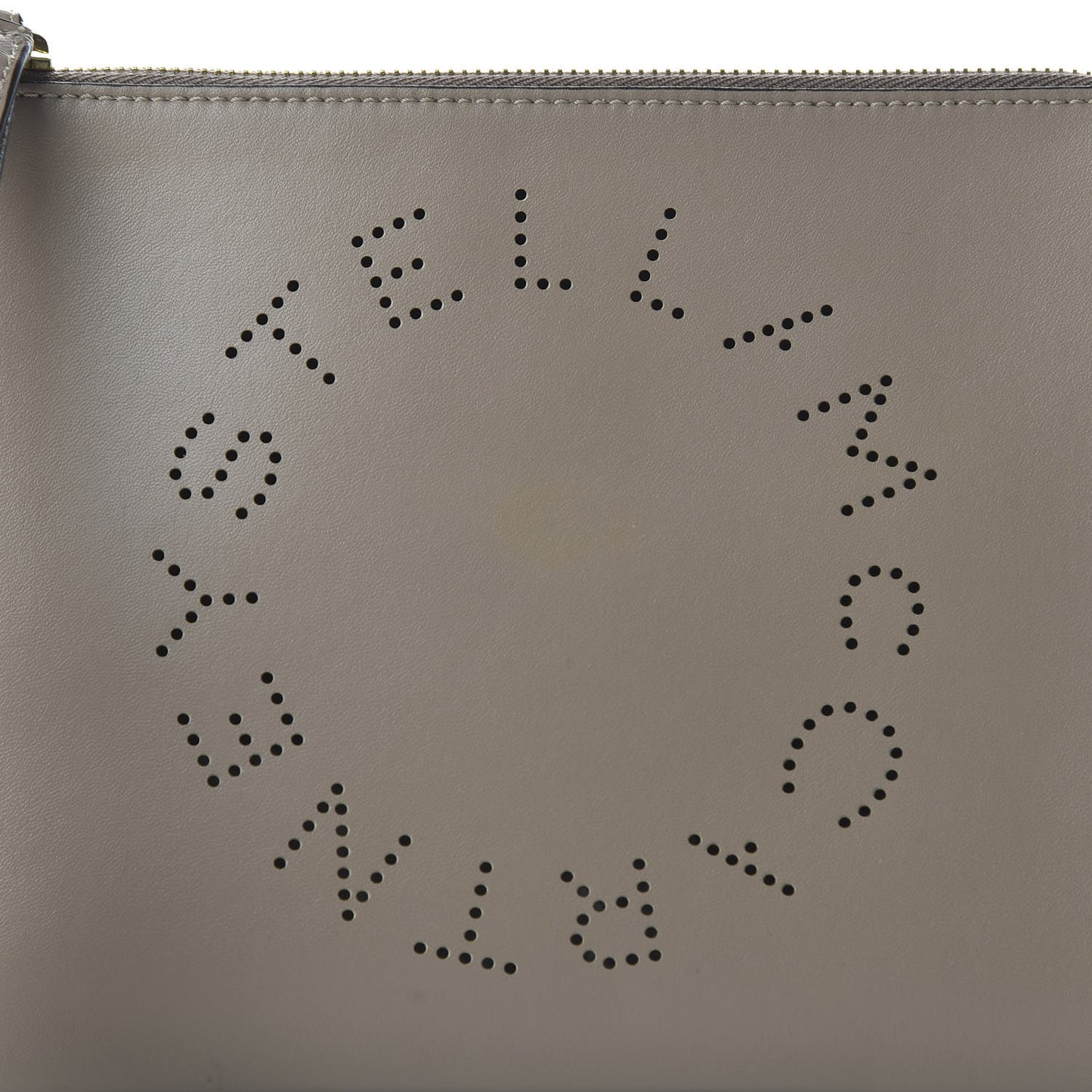 Alter Nappa Perforated Logo Pouch Beige