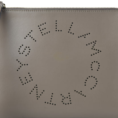 Stella McCartney Alter Nappa Perforated Logo Pouch Beige 10 of 11
