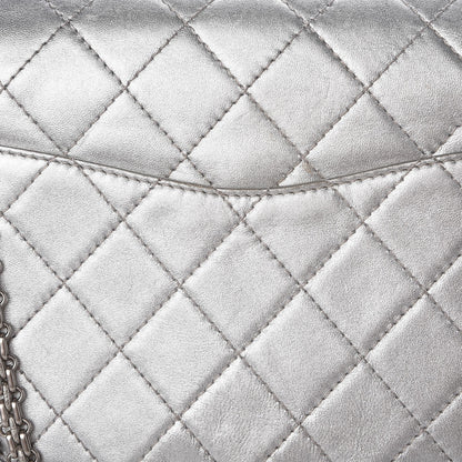Chanel Metallic Lambskin Quilted 2.55 Reissue 227 Flap Silver 9 of 12