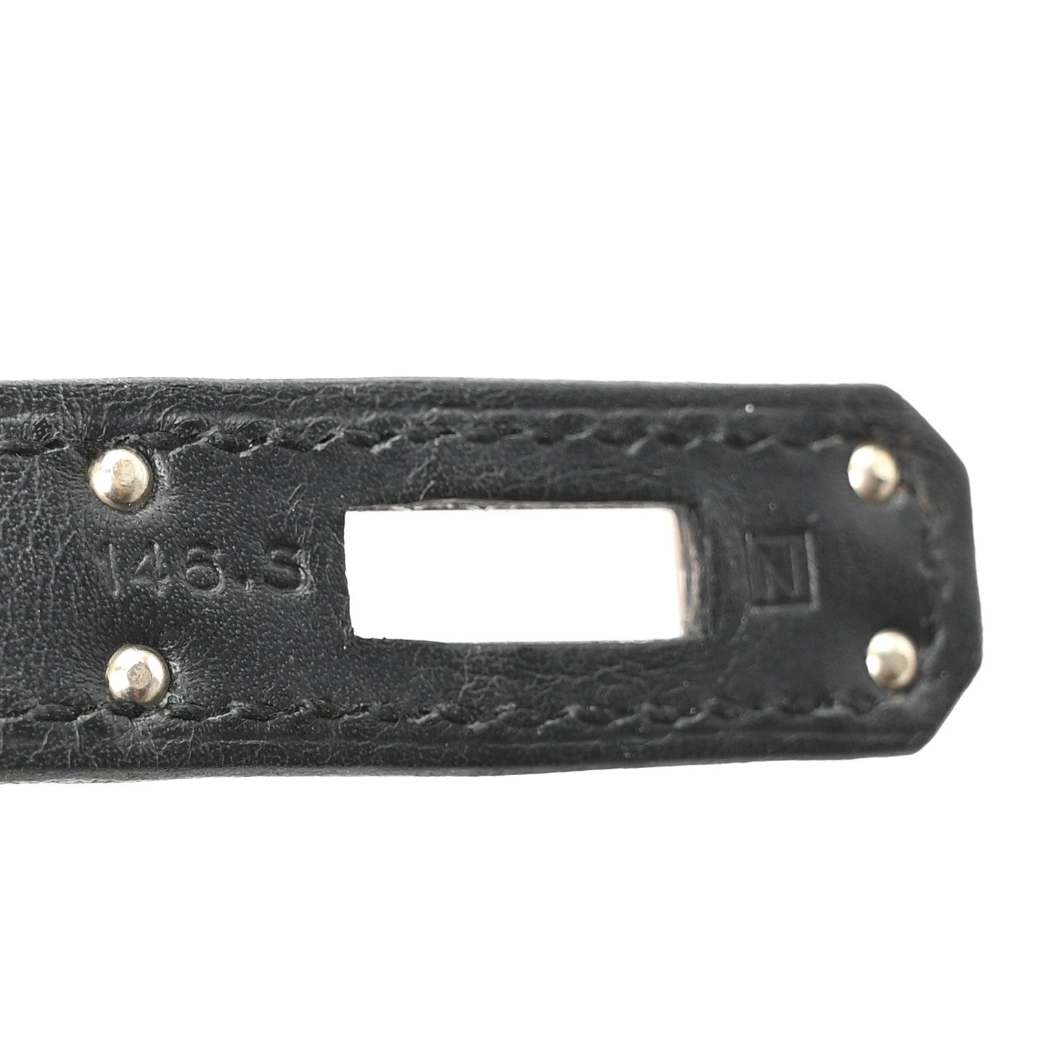 Hermes Swift Kelly Cut Clutch Pochette Black 6 of 9