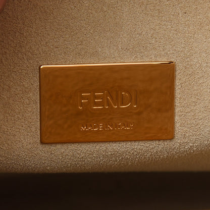 Fendi Suede Patent Gradient Marquetry Iconic Clutch Multicolor 6 of 11