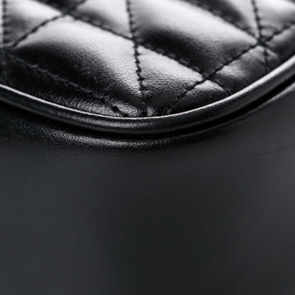 Gucci Calfskin Matelasse Aria Small GG Marmont Chain Shoulder Bag Black 13 of 13