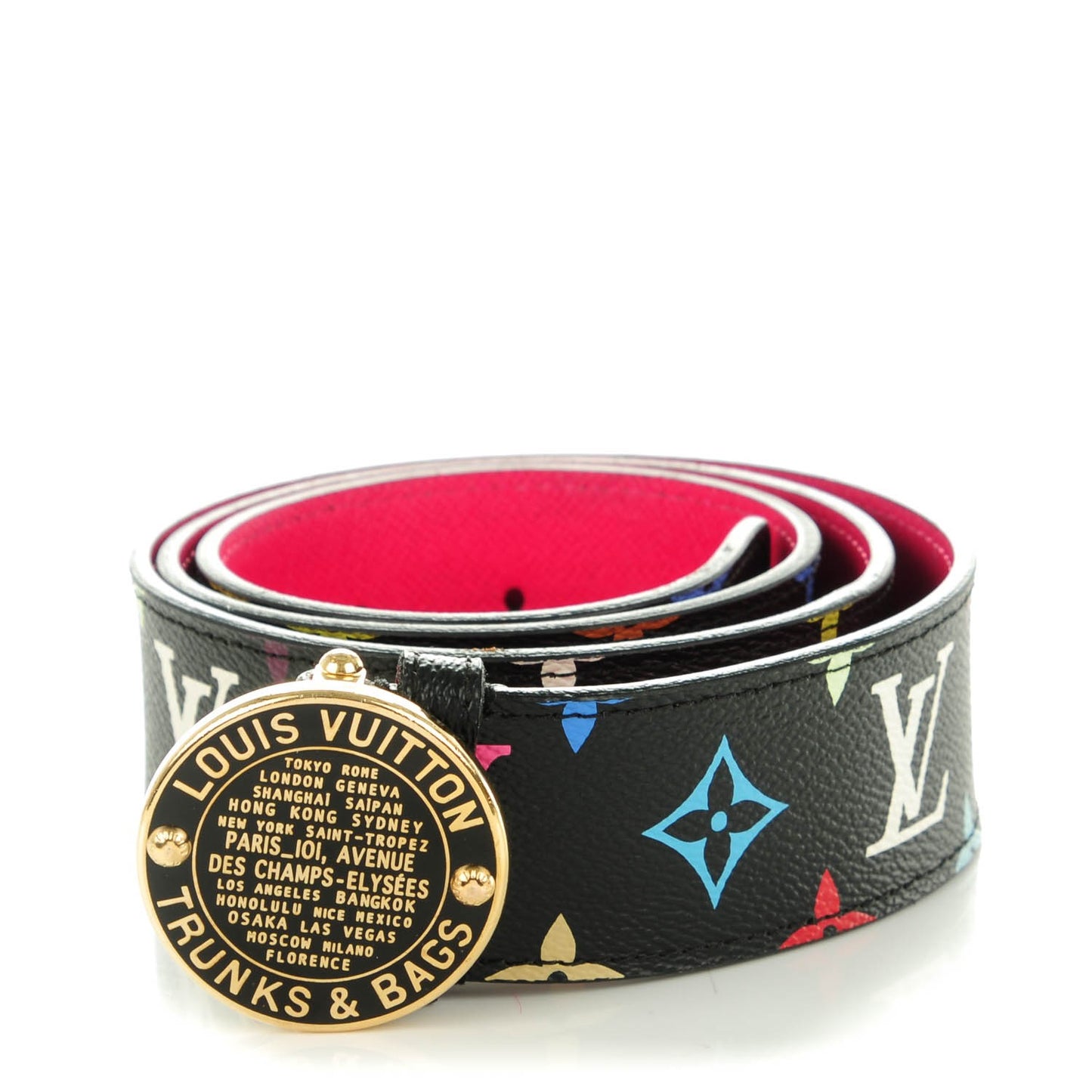 Monogram Multicolor Trunks and Bags Belt 90 36 Black Grenade