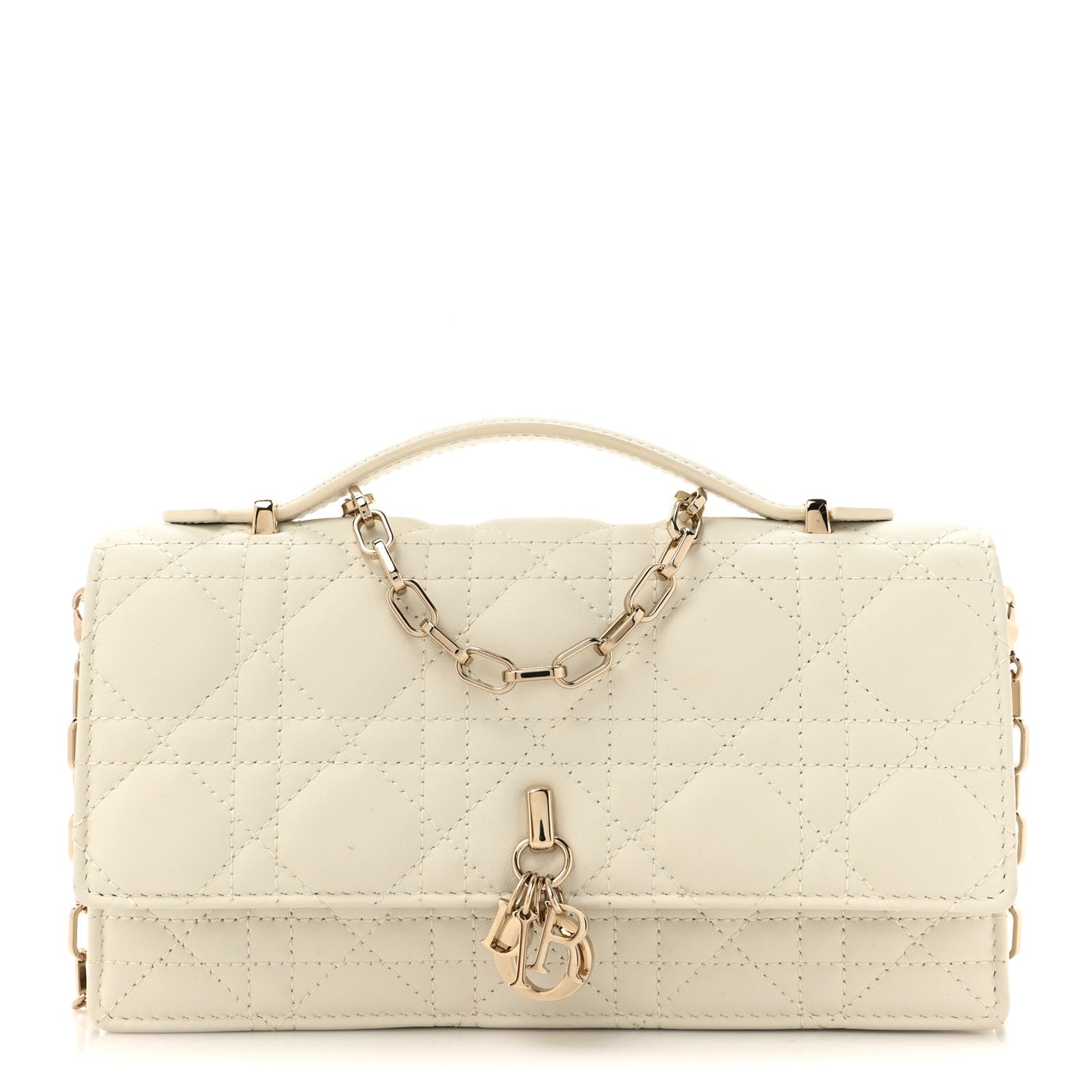 Lambskin Cannage Mini My Dior Bag Latte