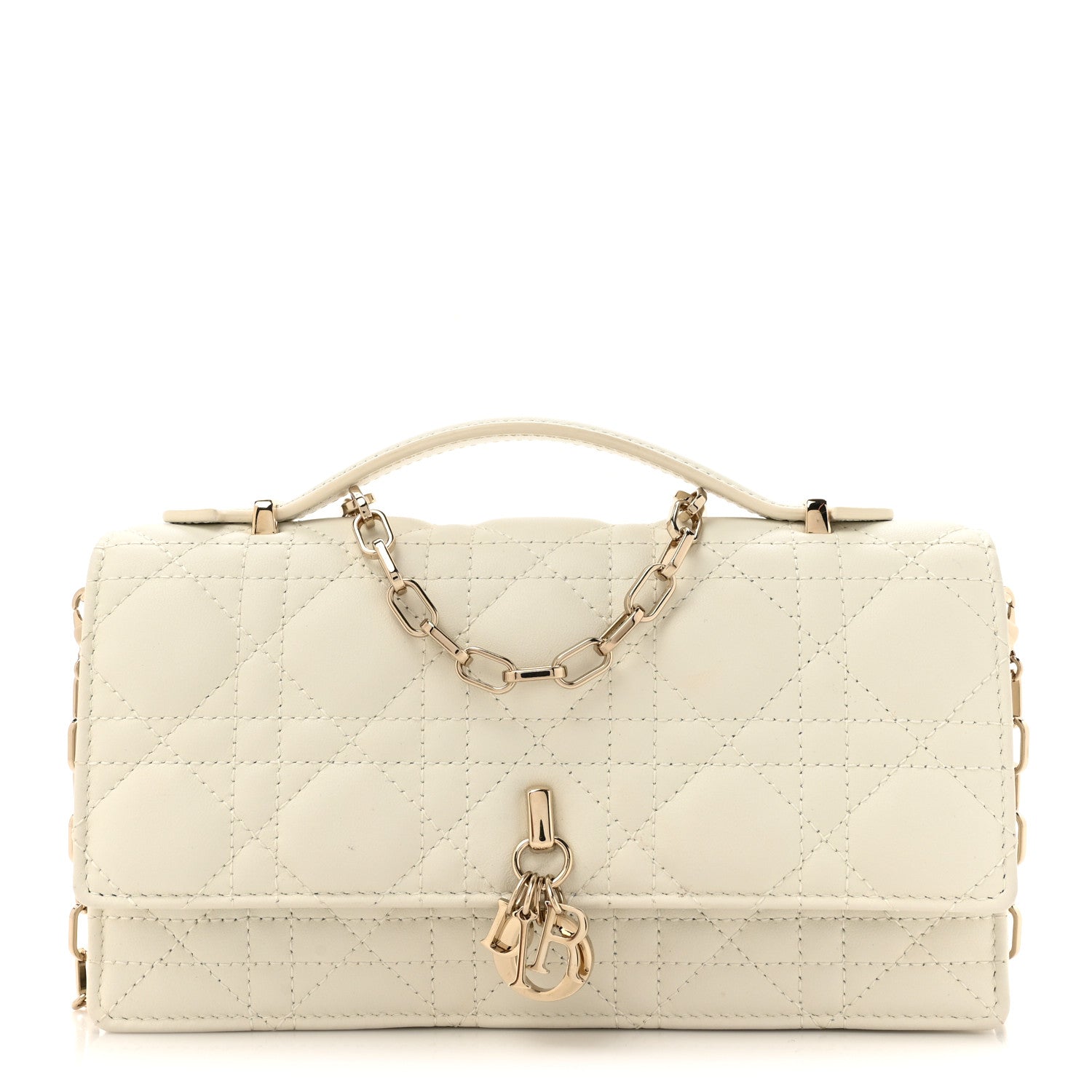 Christian Dior Lambskin Cannage Mini My Dior Bag Latte 1 of 17