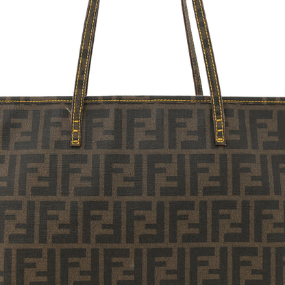 Fendi Zucca Spalmati Small Roll Tote Tobacco Yellow 8 of 18