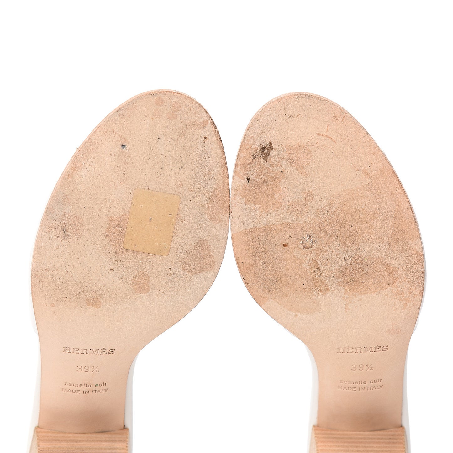 Calfskin Mona Sandals 39.5 White