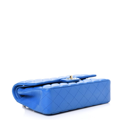 Chanel Lambskin Quilted Medium Double Flap Blue 3 of 14