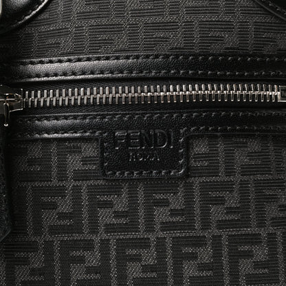 Fendi Recycled Fabric Jacquard Vitello Astro Micro FF Mini Trolley Bag Asfalto Black 8 of 15